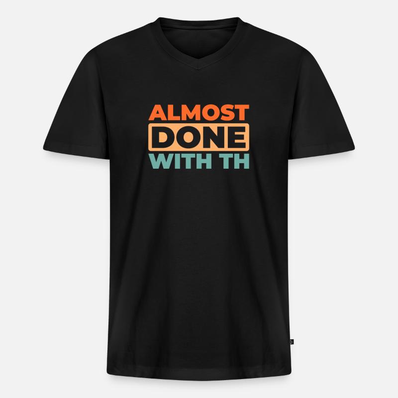 Schwarzer Humor - Männer Premium Bio T-Shirt mit V-Ausschnitt - Schwarz