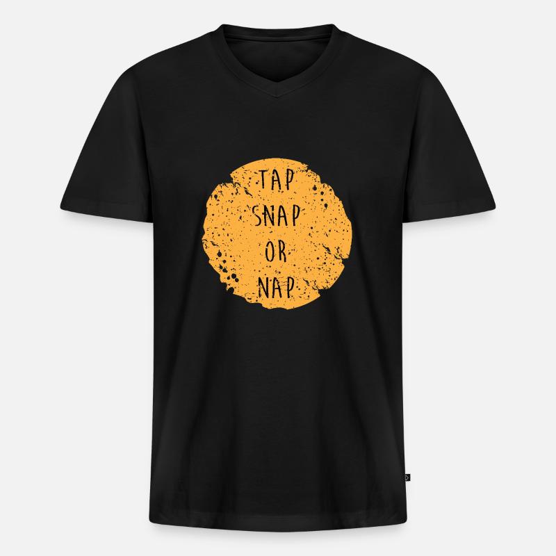 Jiu Jitsu Selbstverteidigung - Männer Premium Bio T-Shirt mit V-Ausschnitt - Schwarz