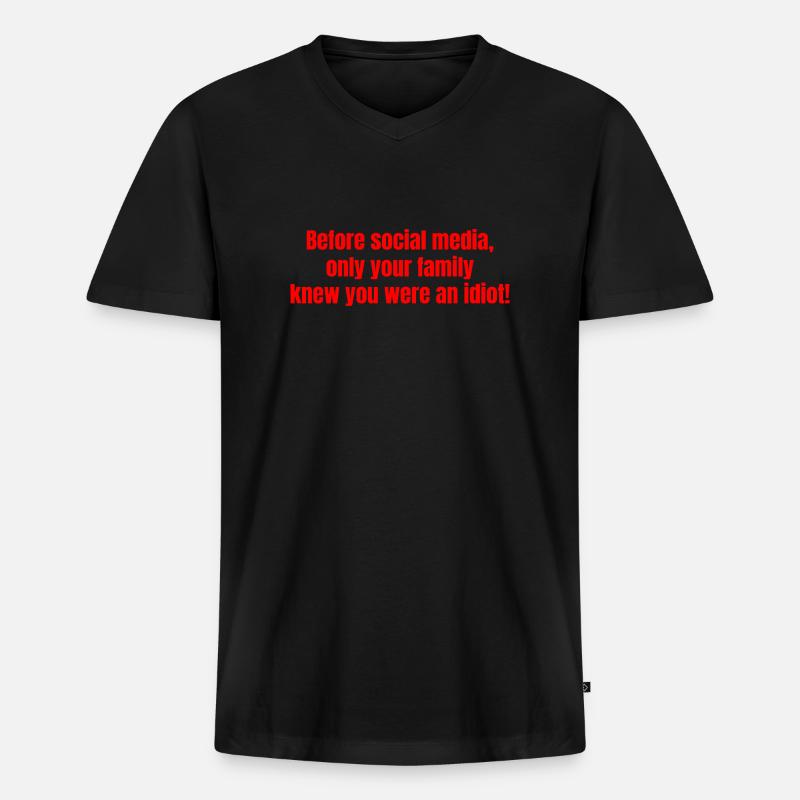 Bevor die Netze - Männer Premium Bio T-Shirt mit V-Ausschnitt - Schwarz