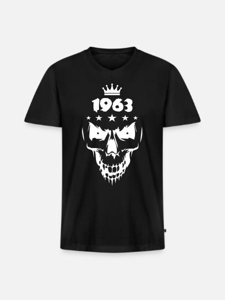 Skull (1963) - Men's Premium Organic T-shirt with V-neck - black