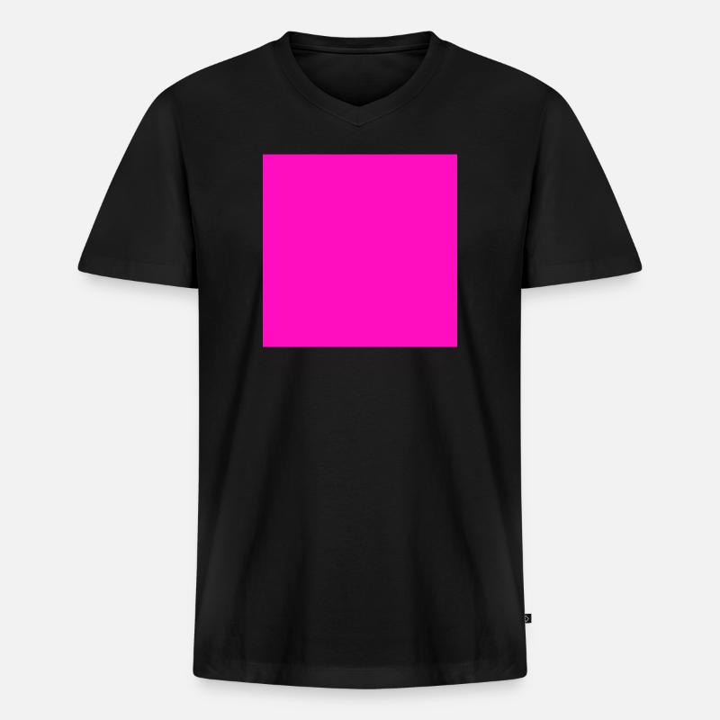 pinker Hintergrund Textur Vorlage personalisieren - Männer Premium Bio T-Shirt mit V-Ausschnitt - Schwarz