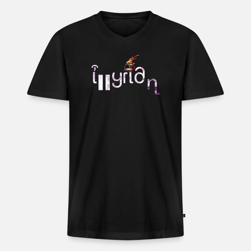 Illyrian - Männer Premium Bio T-Shirt mit V-Ausschnitt - Schwarz