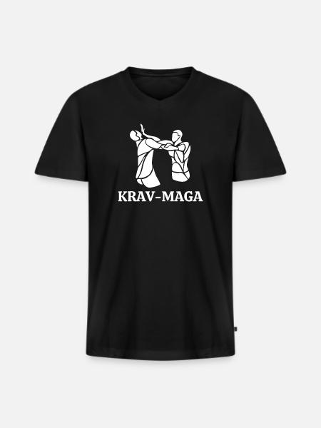 Krav maga, self defense, self defense - Men's Premium Organic T-shirt with V-neck - black