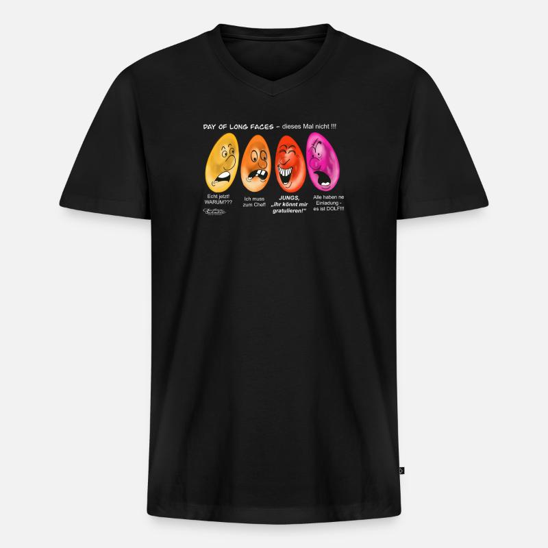 Beförderung - Männer Premium Bio T-Shirt mit V-Ausschnitt - Schwarz