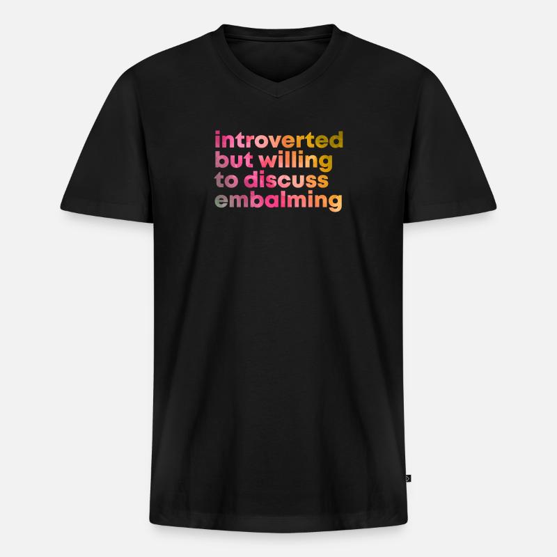 Einbalsamierung - Männer Premium Bio T-Shirt mit V-Ausschnitt - Schwarz
