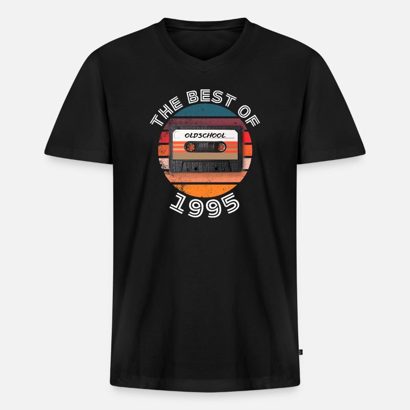 Das Beste von 1995 - Männer Premium Bio T-Shirt mit V-Ausschnitt - Schwarz