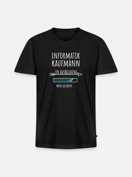 Informatikkaufmann Ausbildung Beruf Geschenk - Männer Premium Bio T-Shirt mit V-Ausschnitt - Schwarz