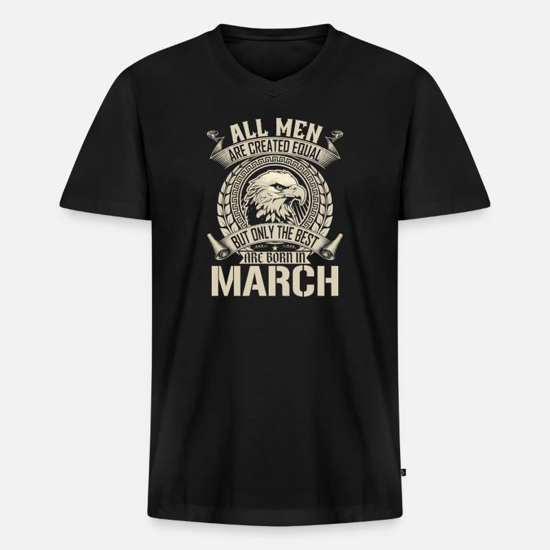 Adlermarsch-Pride-Emblem - Männer Premium Bio T-Shirt mit V-Ausschnitt - Schwarz