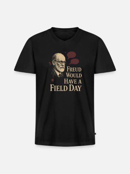 Future psychologist diagnose me - Men's Premium Organic T-shirt with V-neck - black