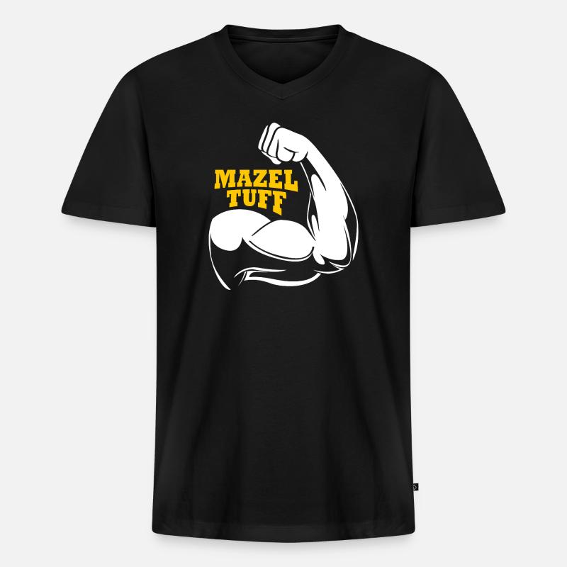 Hanukah Hanukkah Chanukkah - Männer Premium Bio T-Shirt mit V-Ausschnitt - Schwarz