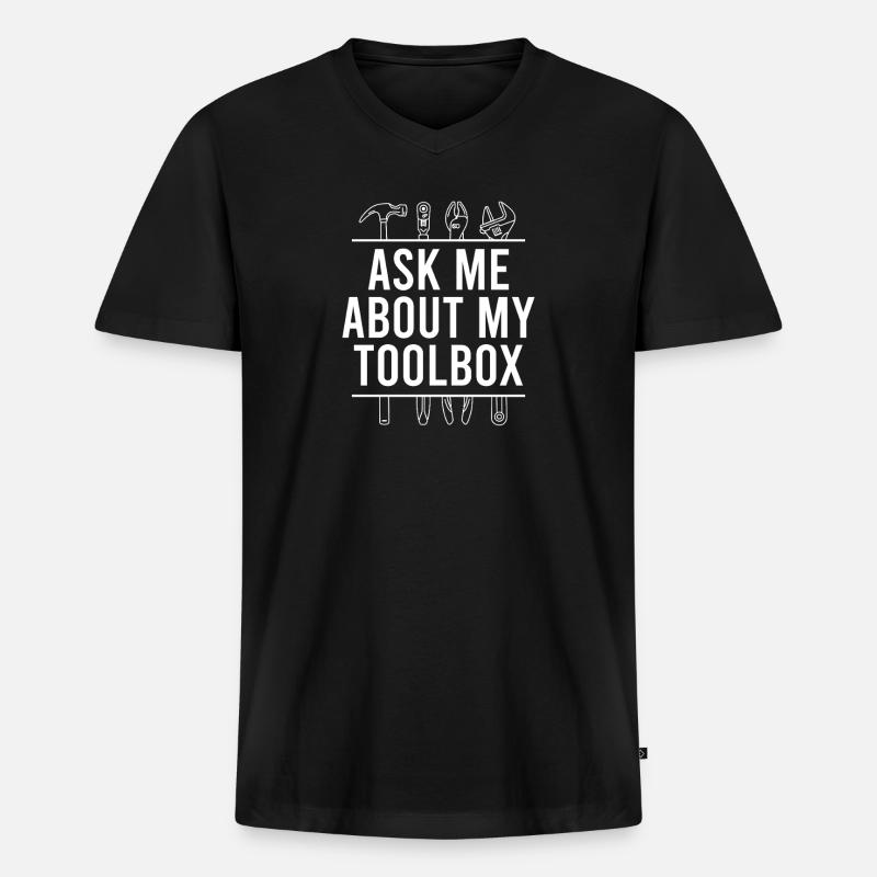 Mechanical Engineering Mechanical Engineer - Men's Premium Organic T-shirt with V-neck - black