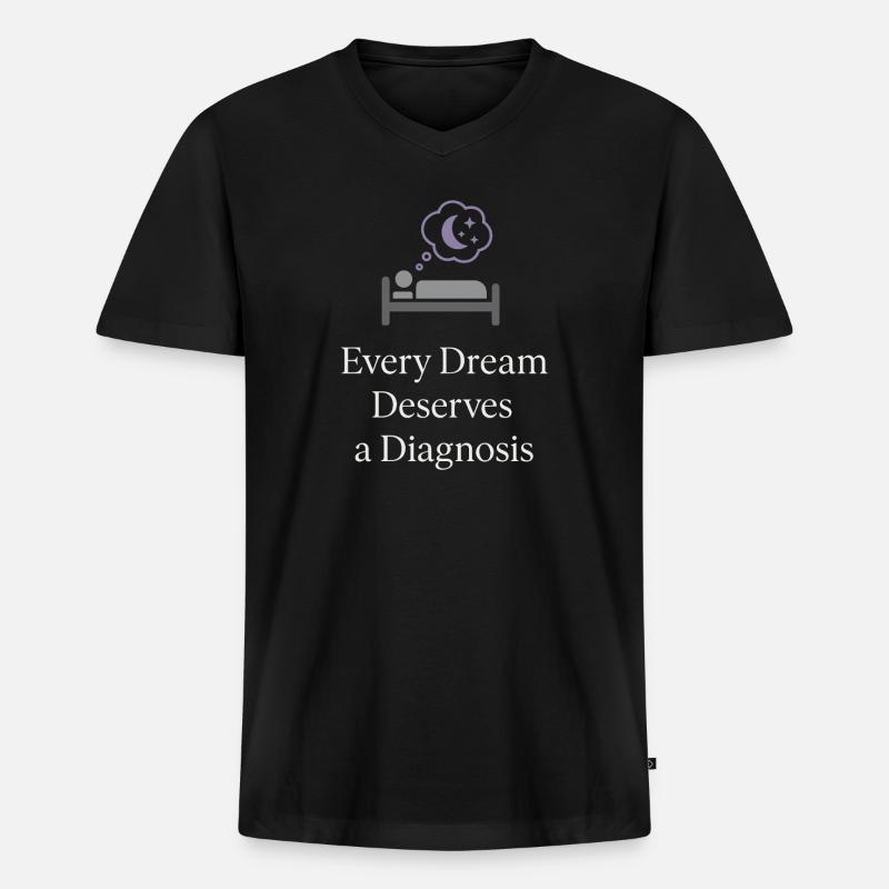 Schlaftechnologe Polysomnographic Tech Rpsgt - Männer Premium Bio T-Shirt mit V-Ausschnitt - Schwarz