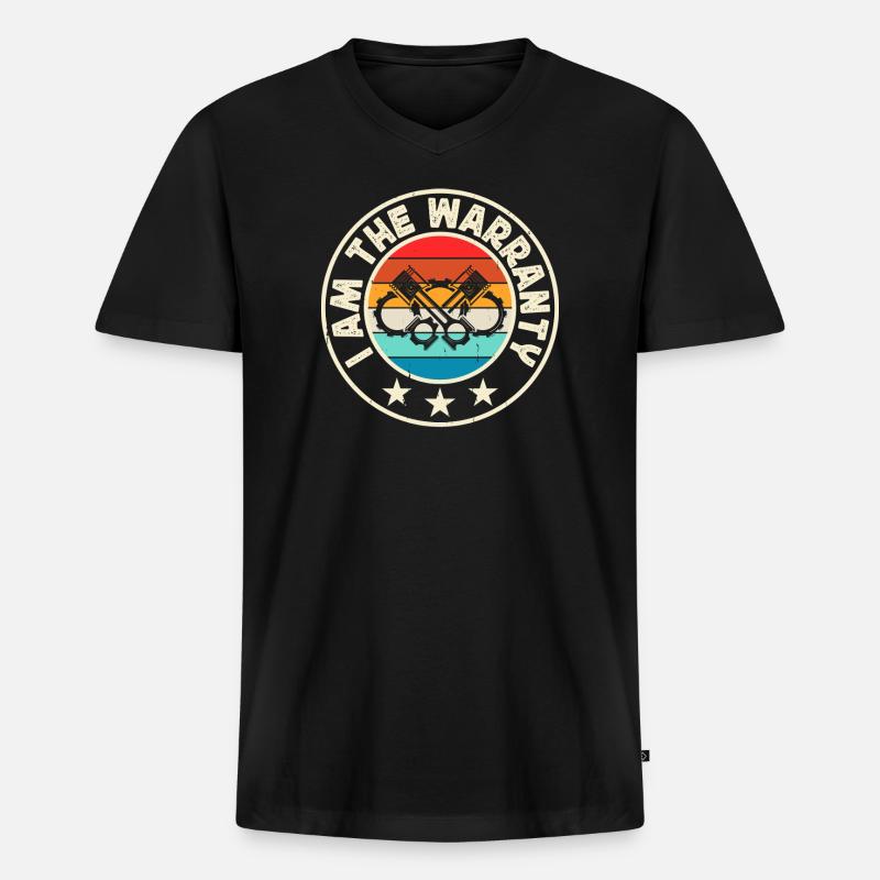 Mechaniker Mechatroniker Handwerker Geschenk - Männer Premium Bio T-Shirt mit V-Ausschnitt - Schwarz