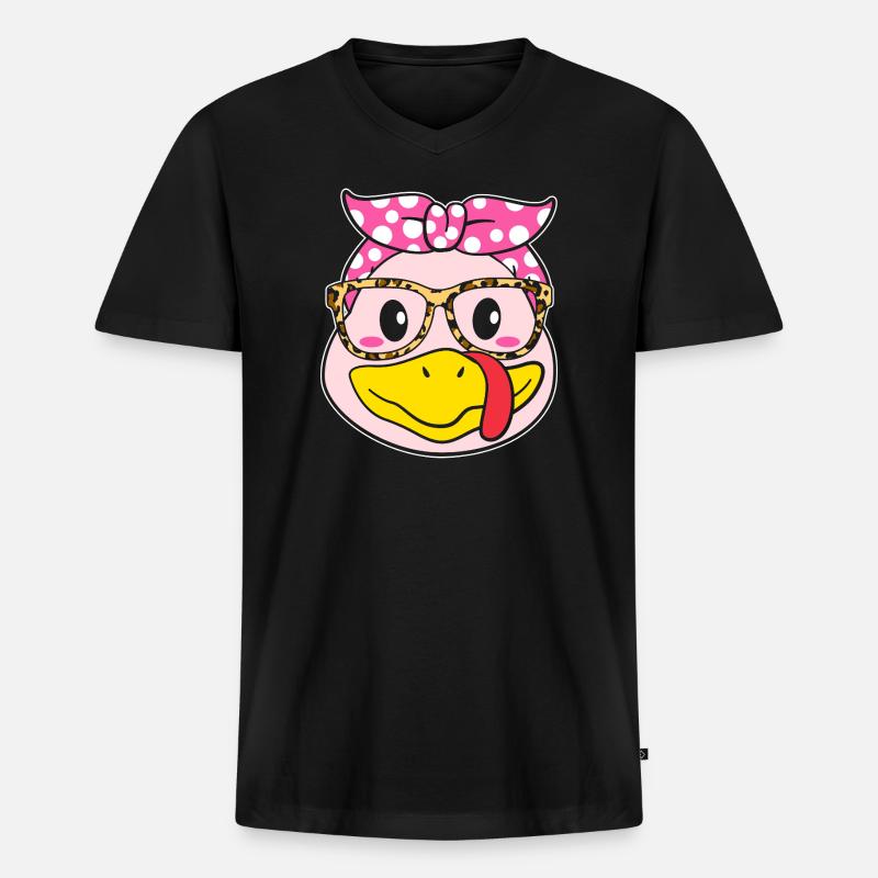 Thanksgiving Mama Mutter Oma Großmutter - Männer Premium Bio T-Shirt mit V-Ausschnitt - Schwarz