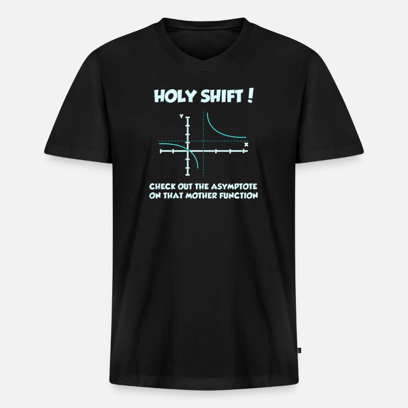Math Math Math Teacher Mathematician - Men's Premium Organic T-shirt with V-neck - black