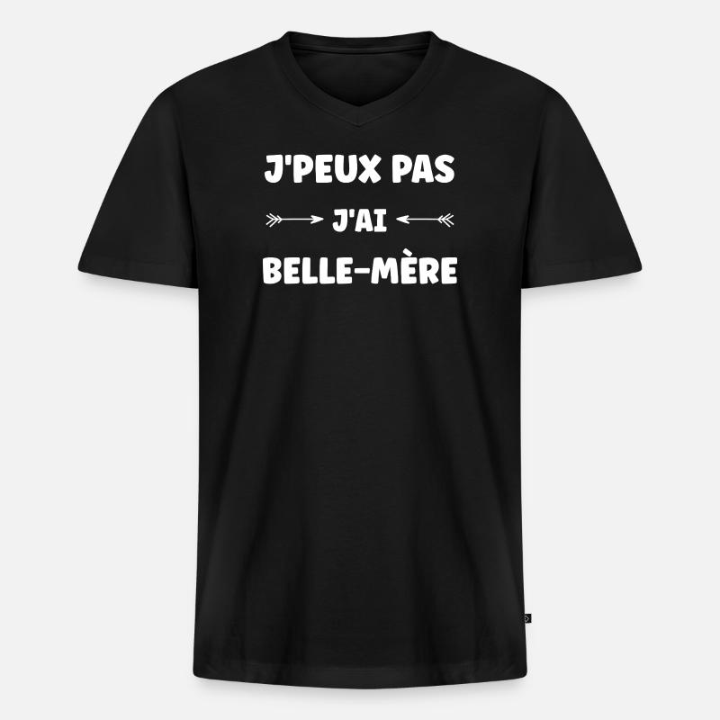 Schwiegermutter - Männer Premium Bio T-Shirt mit V-Ausschnitt - Schwarz