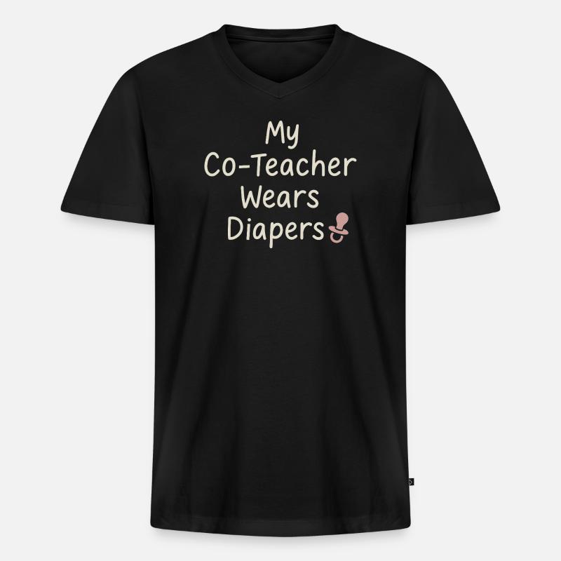Christlicher Homeschool-mutter-glaube - Männer Premium Bio T-Shirt mit V-Ausschnitt - Schwarz