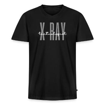 Röntgentechnologe Abschluss Radiologische Radiologie - Männer Premium Bio T-Shirt mit V-Ausschnitt - Schwarz - Vorne - Nico (187cm)