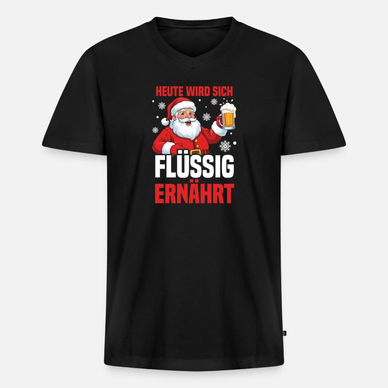 Bogenschütze Bogensport Bogenschießen - Männer Premium Bio T-Shirt mit V-Ausschnitt - Schwarz