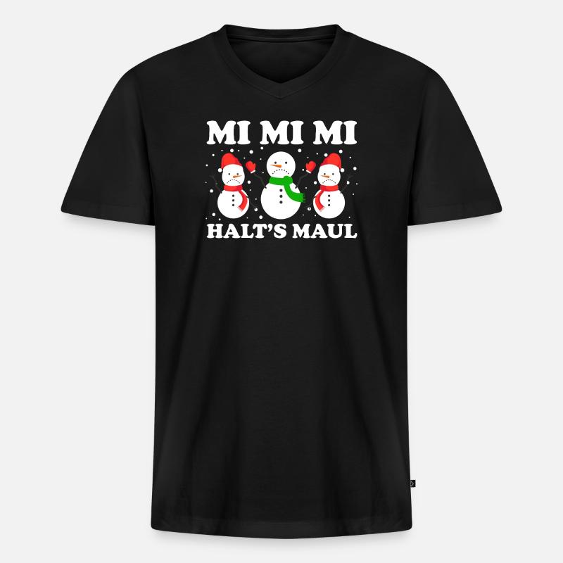 Bogenschütze Bogensport Bogenschießen - Männer Premium Bio T-Shirt mit V-Ausschnitt - Schwarz