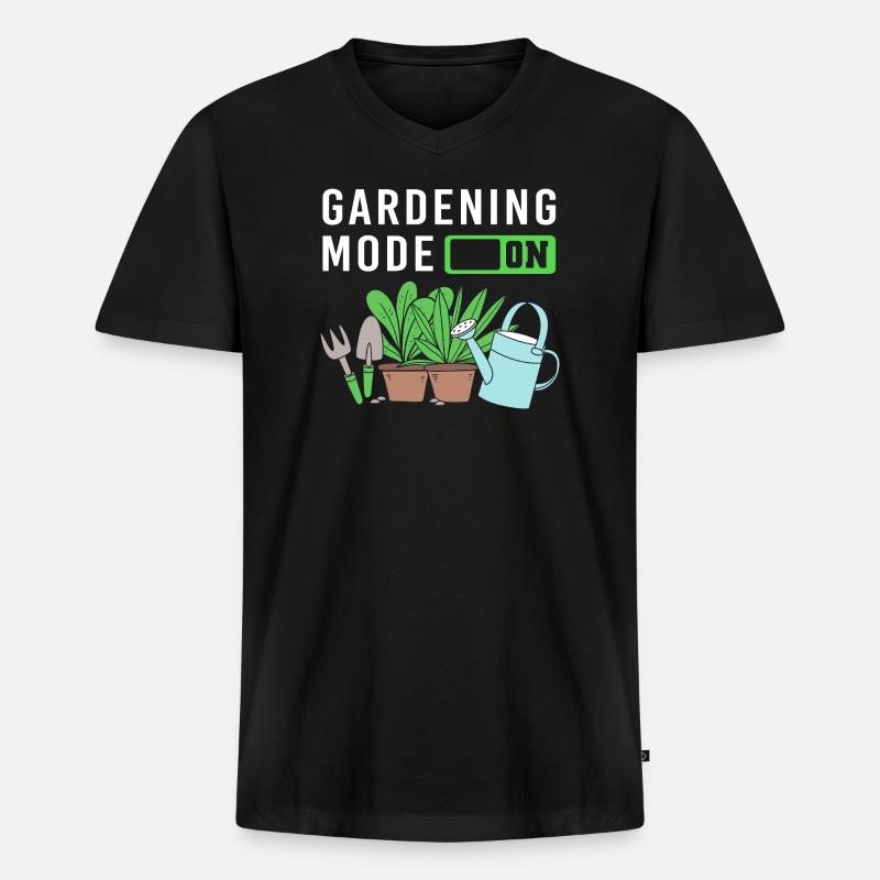 Würmer Kompost Geschenk - Männer Premium Bio T-Shirt mit V-Ausschnitt - Schwarz