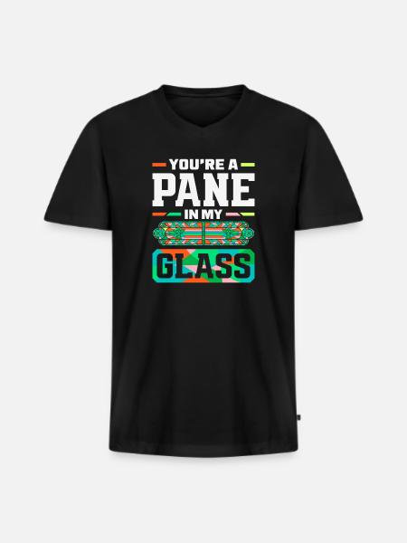 Buntglas-kunst Buntglas-künstler - Männer Premium Bio T-Shirt mit V-Ausschnitt - Schwarz