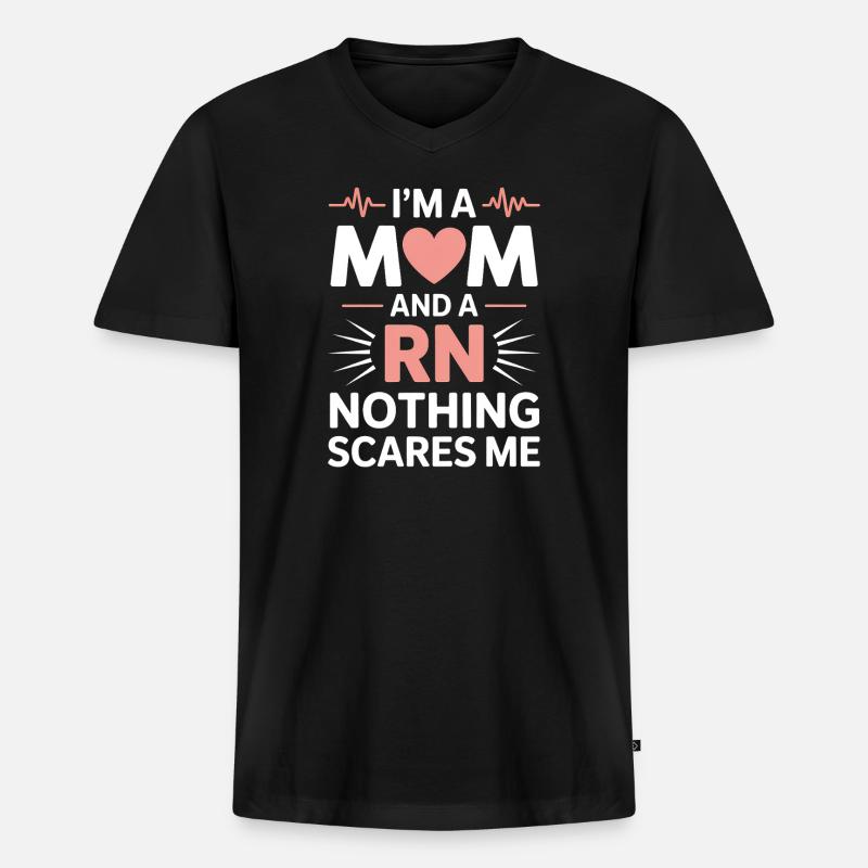 Krankenschwester Sprüche Krankenschwester Geschenk - Männer Premium Bio T-Shirt mit V-Ausschnitt - Schwarz
