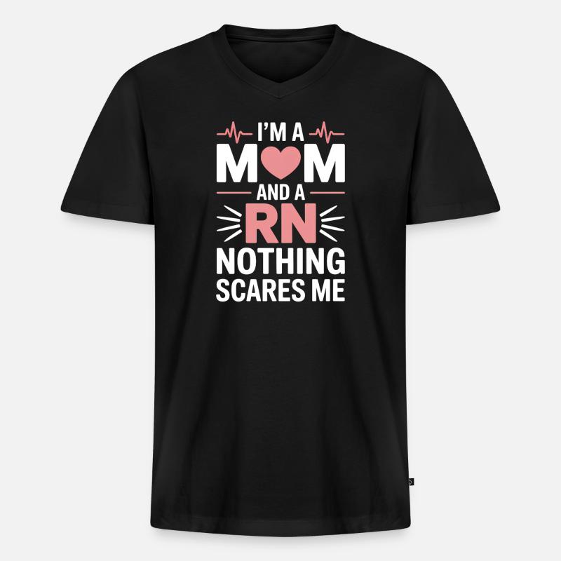 Krankenschwester Sprüche Krankenschwester Geschenk - Männer Premium Bio T-Shirt mit V-Ausschnitt - Schwarz