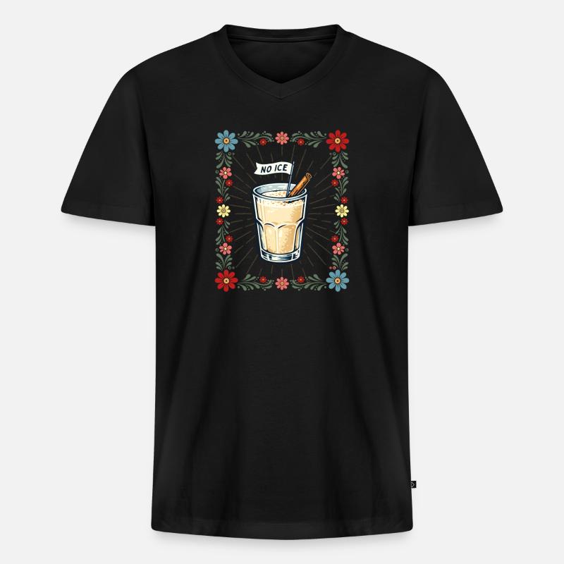 No Immigration Rights Protest gegen Abschiebung - Männer Premium Bio T-Shirt mit V-Ausschnitt - Schwarz