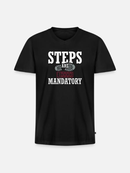 Schnittsaison Bei Reduziertem Kaloriendefizit - Männer Premium Bio T-Shirt mit V-Ausschnitt - Schwarz
