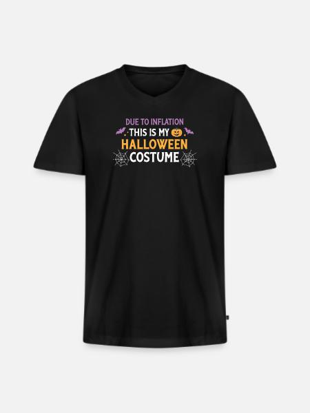 Costume Halloween Inflation - Men's Premium Organic T-shirt with V-neck - black
