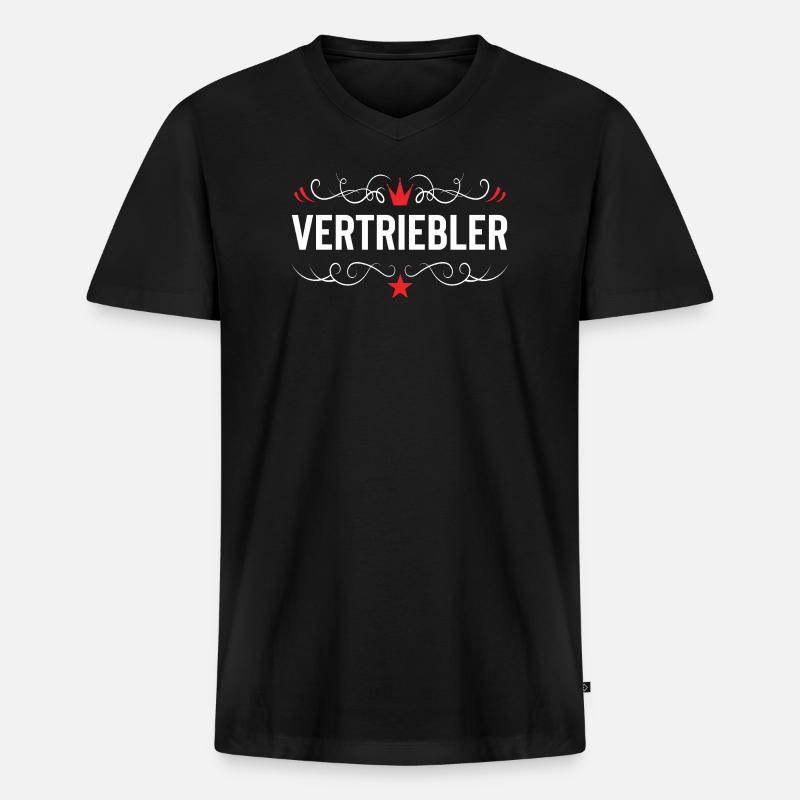 Zahnarzt Beruf - Männer Premium Bio T-Shirt mit V-Ausschnitt - Schwarz