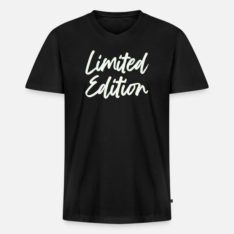 limited_edition- - Männer Premium Bio T-Shirt mit V-Ausschnitt - Schwarz