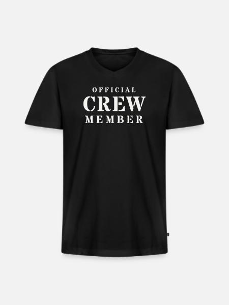 Sécurité officielle de l’équipe Stencil Event - T-shirt encolure en V Premium bio Homme - noir