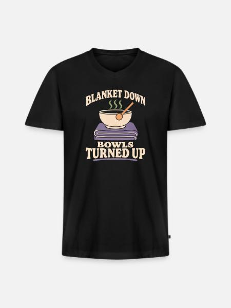 Klangbad Klangheilung Singing Bowl Gift - Men's Premium Organic T-shirt with V-neck - black