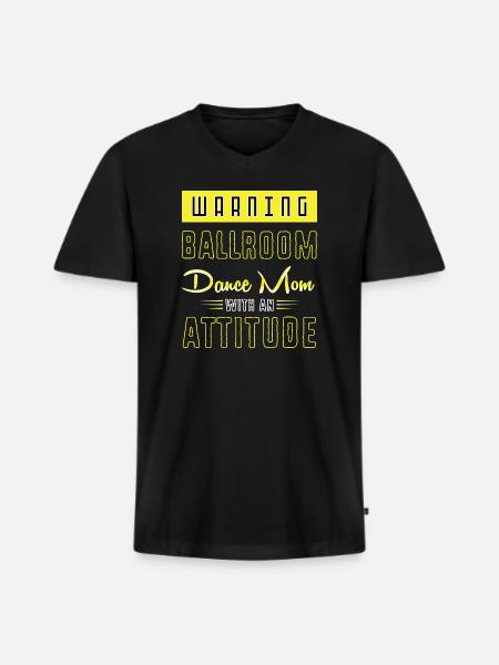 Walzer Paartanz - Männer Premium Bio T-Shirt mit V-Ausschnitt - Schwarz