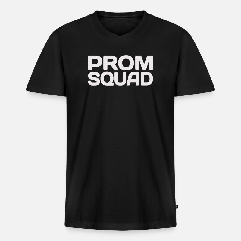 Abschlussball team - Männer Premium Bio T-Shirt mit V-Ausschnitt - Schwarz
