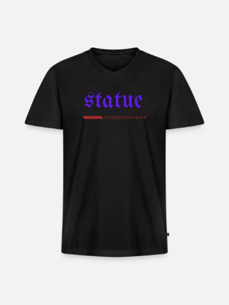 MHT Creative – Fröhliche Streetwear-Atmosphäre - Männer Premium Bio T-Shirt mit V-Ausschnitt - Schwarz