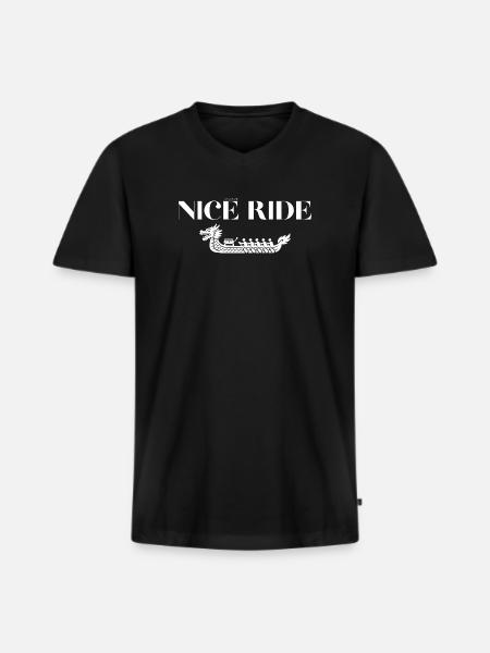 Nice dragon boat ride - Men's Premium Organic T-shirt with V-neck - black