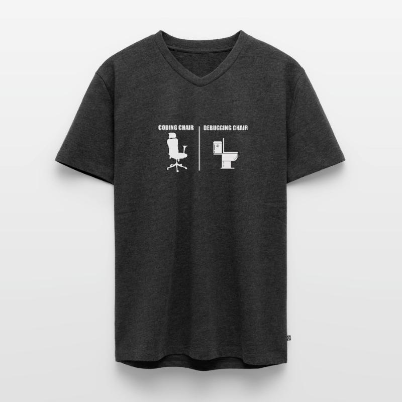 Cool code computer scientist outfit for programmer Men's Premium Organic T-shirt with V-neck