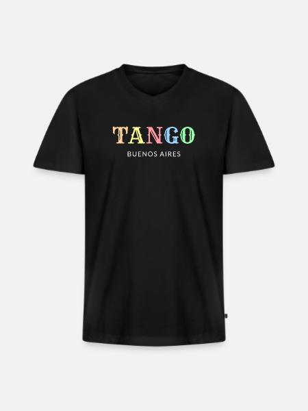 Tango Buenos Aires - Men's Premium Organic T-shirt with V-neck - black