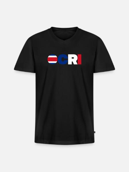 Costa Rica - T-shirt encolure en V Premium bio Homme - noir