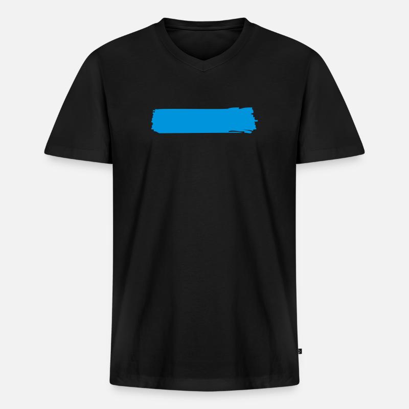 shape - Männer Premium Bio T-Shirt mit V-Ausschnitt - Schwarz