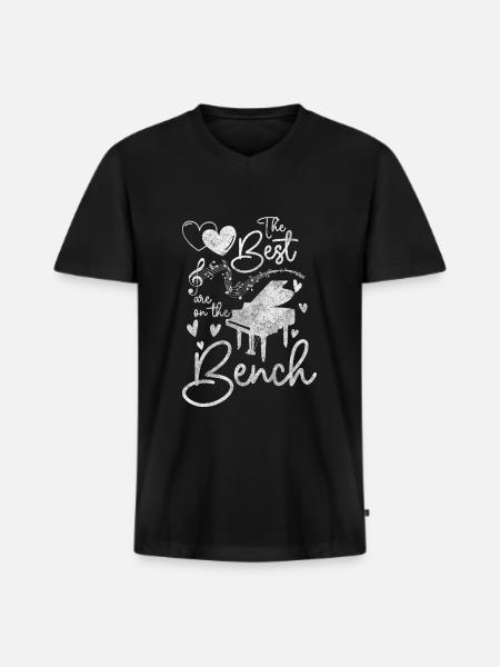 Piano Composing Melody Orchestra - Men's Premium Organic T-shirt with V-neck - black