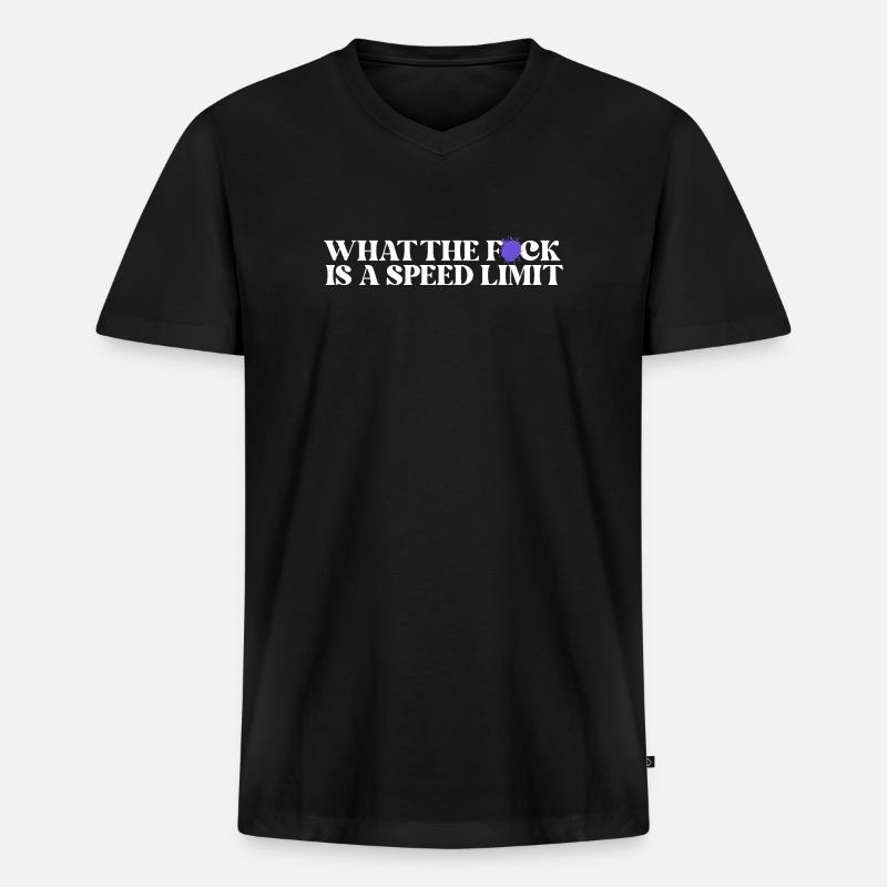 Auto - Männer Premium Bio T-Shirt mit V-Ausschnitt - Schwarz
