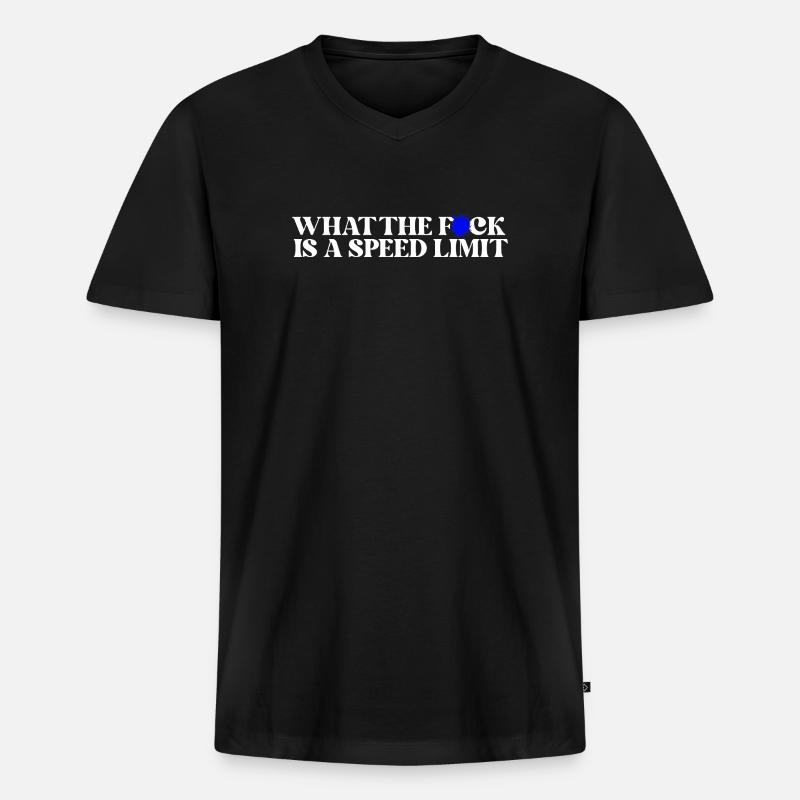 Auto  - Männer Premium Bio T-Shirt mit V-Ausschnitt - Schwarz