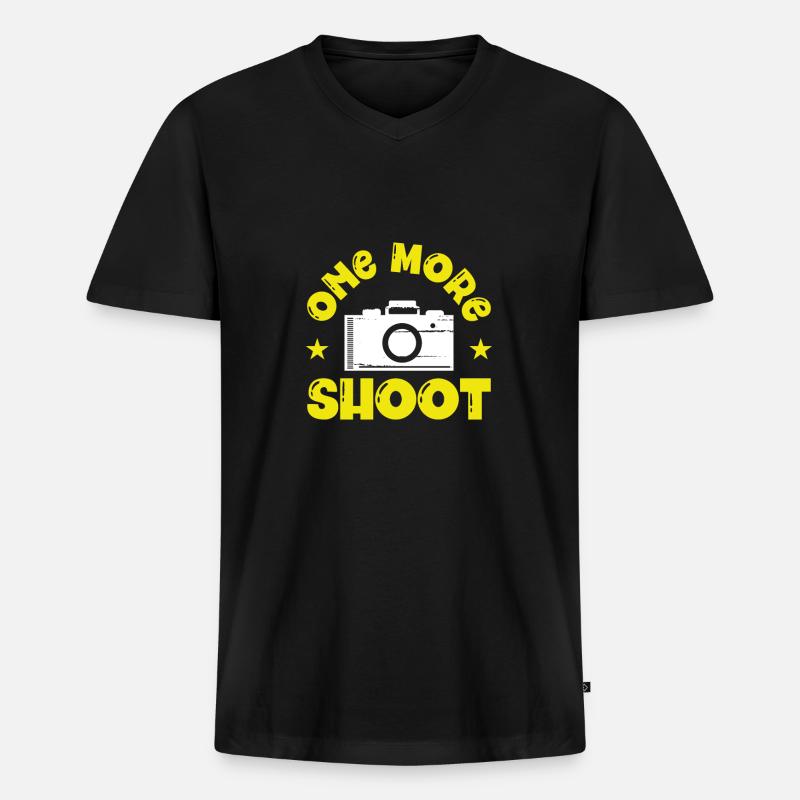 Noch Ein Kamera shooting - Männer Premium Bio T-Shirt mit V-Ausschnitt - Schwarz