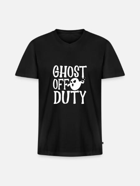 Ghosts Out of Service - Men's Premium Organic T-shirt with V-neck - black