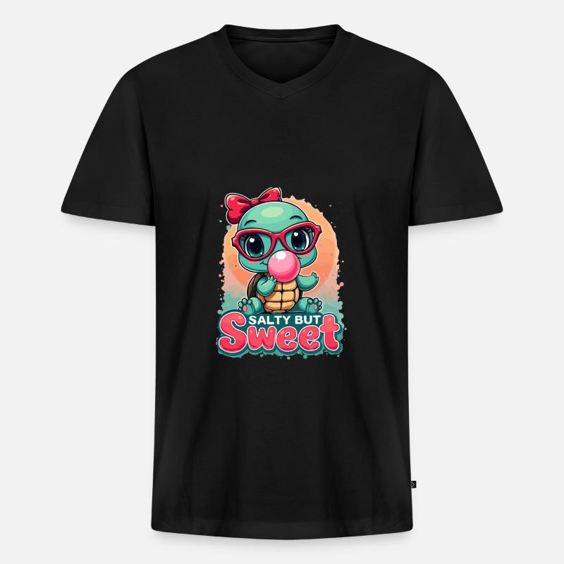 Kreuzfahrt - Männer Premium Bio T-Shirt mit V-Ausschnitt - Schwarz