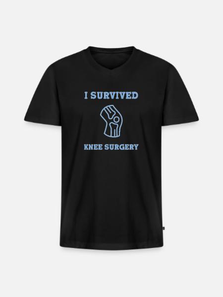 Knee Surgery Knee Surgery - Men's Premium Organic T-shirt with V-neck - black